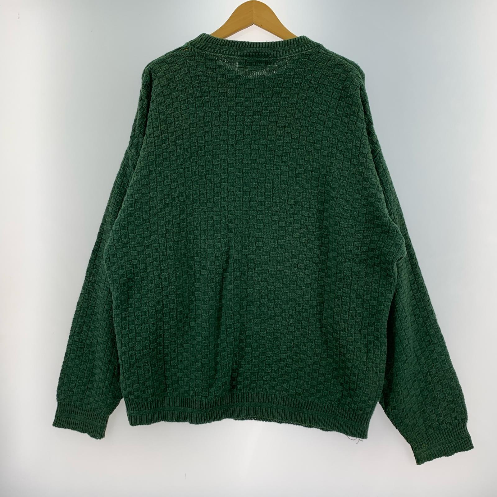 ニット 80s cotton knit green L L グリーン
