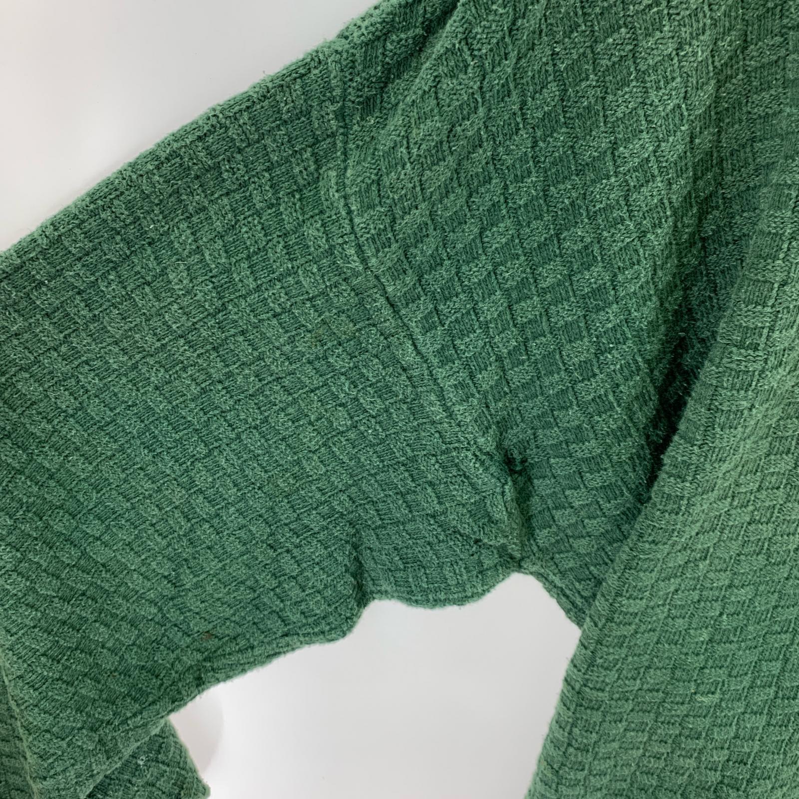 ニット 80s cotton knit green L L グリーン