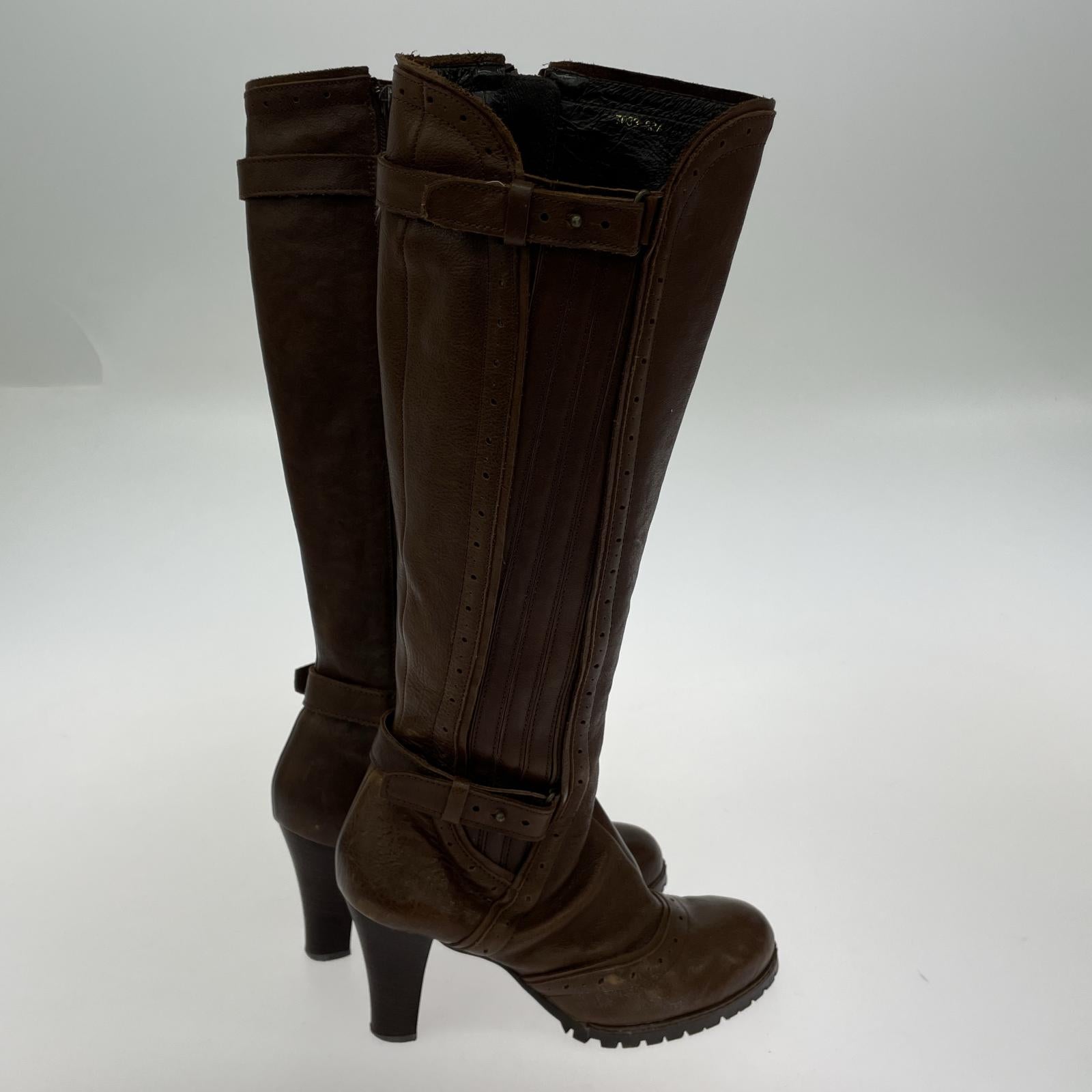 ブーツ ロングブーツ/レザー/BRN/23.5cm 23.5cm (US5 1/2 UK5 EU37) ブラウン