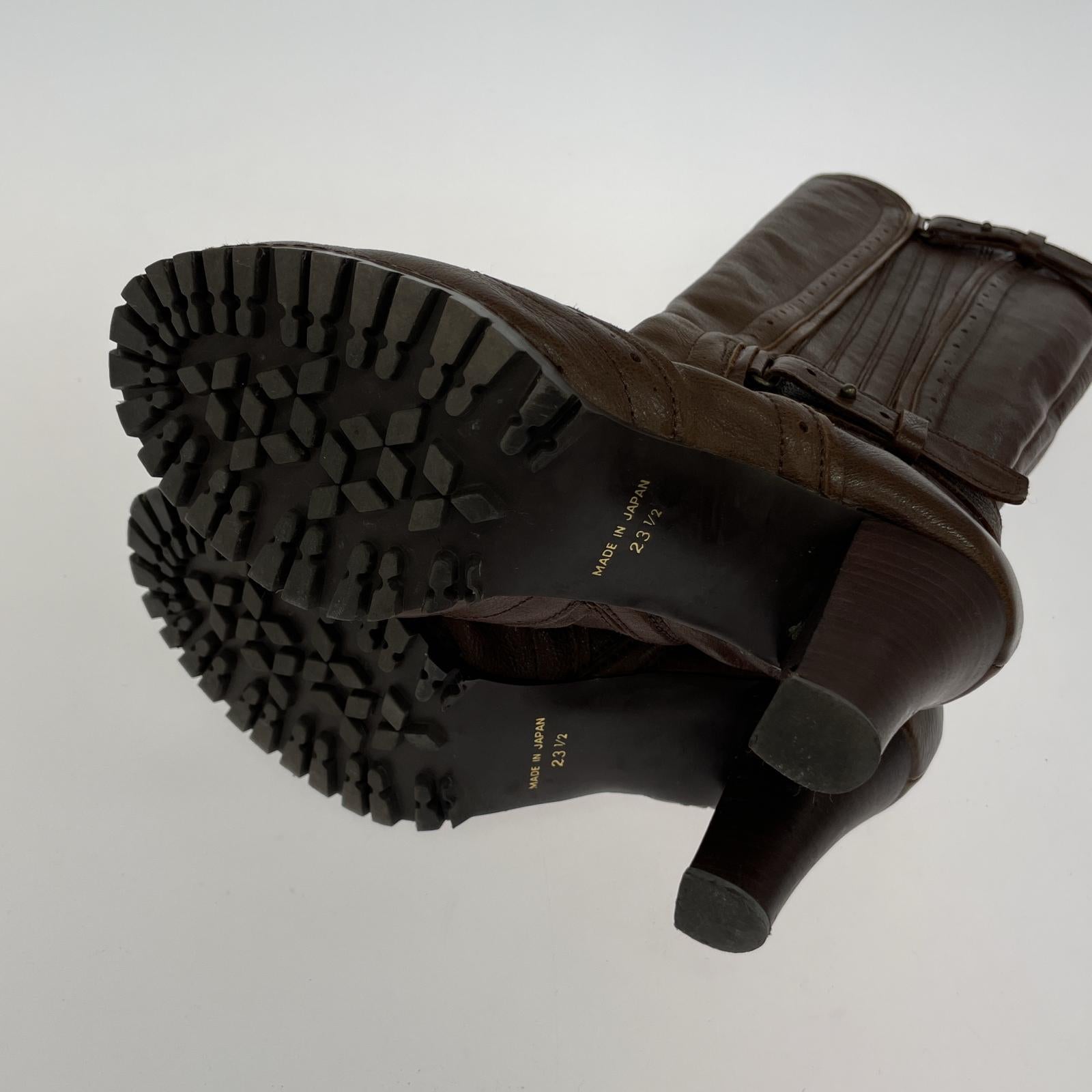 ブーツ ロングブーツ/レザー/BRN/23.5cm 23.5cm (US5 1/2 UK5 EU37) ブラウン