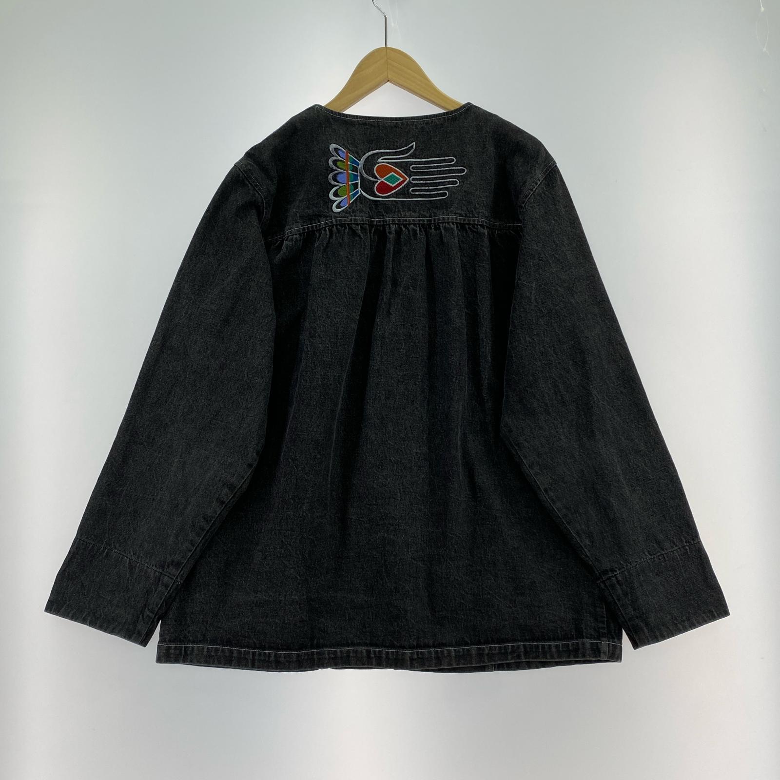 ジャケット Bob Mackie 刺繍ジャケット L ブラック