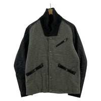 ブルゾン SABLE CLUTCH 袖レザー ショールカラー スタジャン
