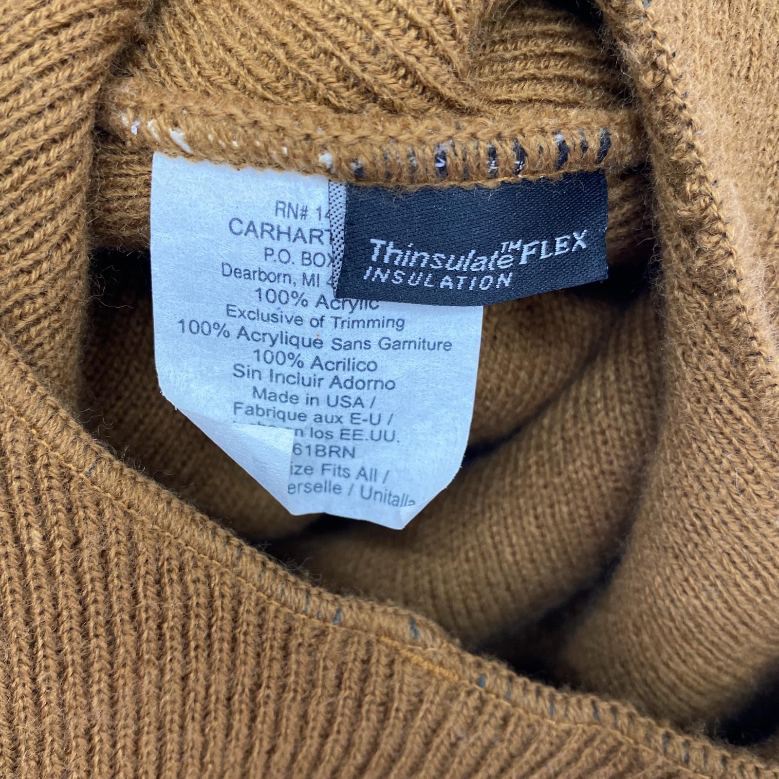 その他帽子 KNIT INSULATED FACE MASK ブラウン