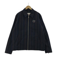 ジャケット ストライプ ボンバージャケット (LL)NVY LL ネイビー