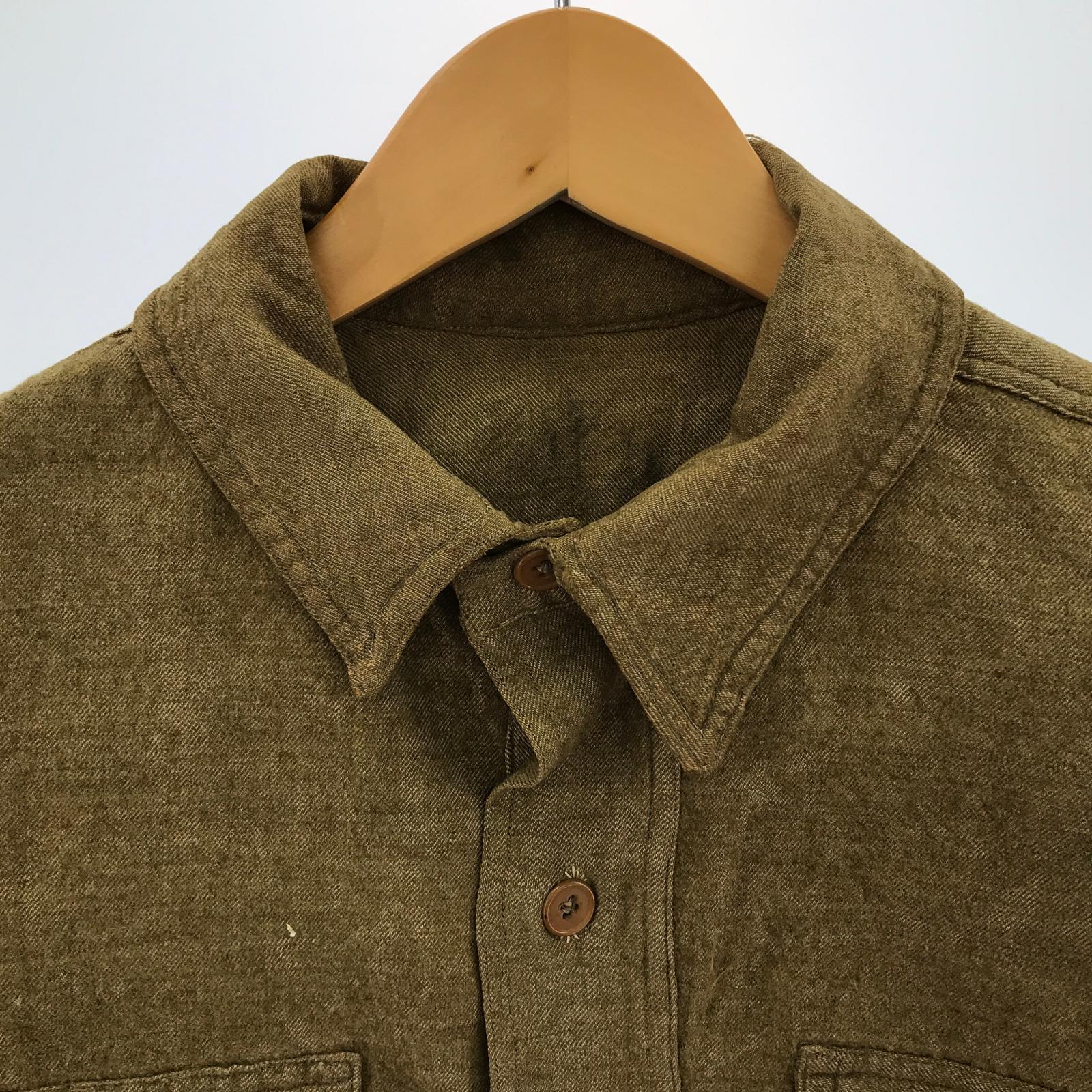 長袖Tシャツ 30s~40s US.ARMY プルオーバーシャツ ブラウン