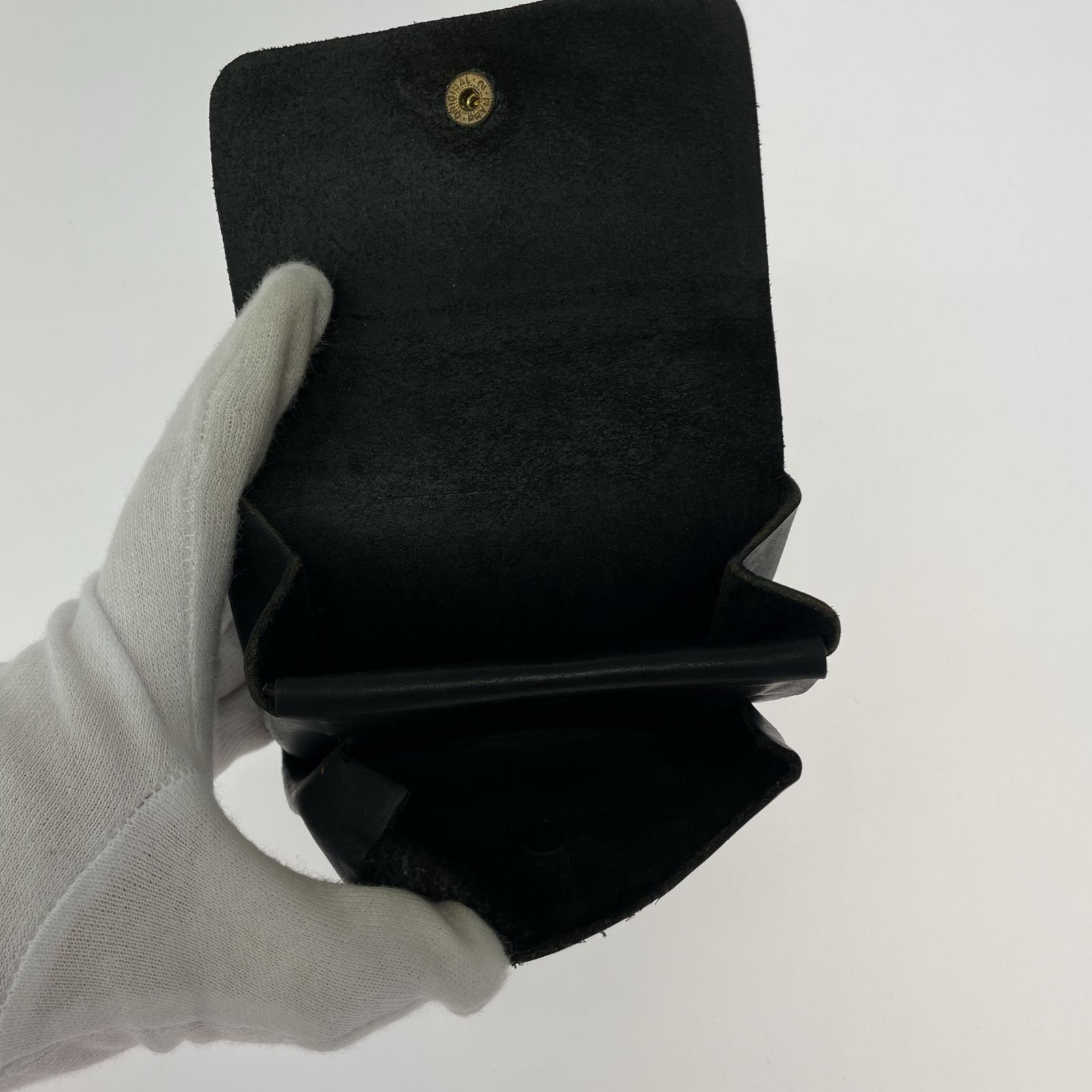 コンパクトウォレット N25 レザーウォレット ブラック ブラック