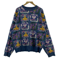 ニット L/S総柄プルオーバーニット (XL)