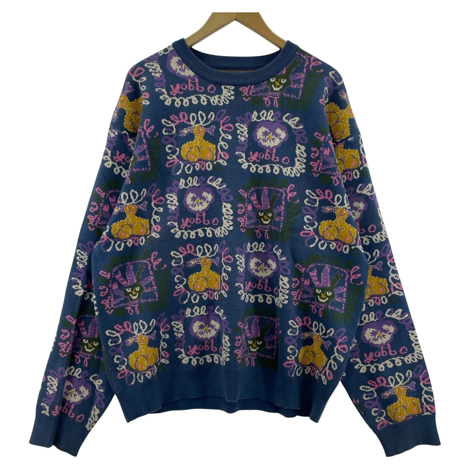 ニット L/S総柄プルオーバーニット (XL)