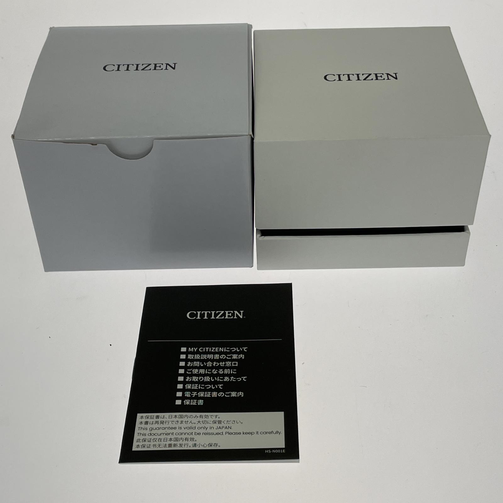 腕時計 CITIZEN アナログ 自動巻き腕時計 黒 シルバー