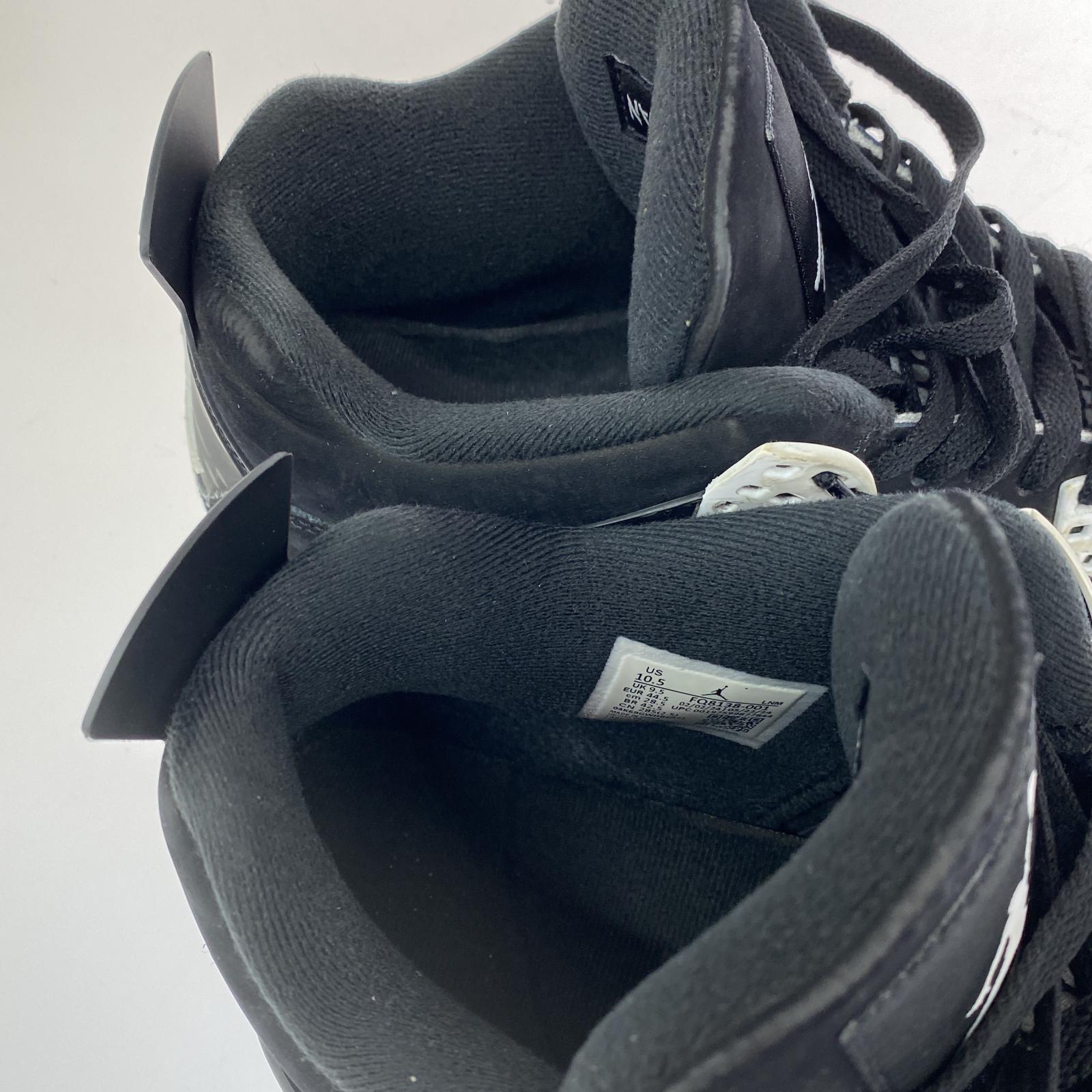 スニーカー Air Jordan 4 Retro White Thunder 28.5cm (US10 1/2 UK10 EU47) ブラック