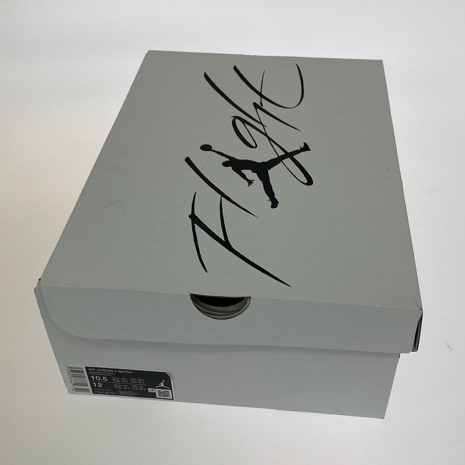 スニーカー Air Jordan 4 Retro White Thunder 28.5cm (US10 1/2 UK10 EU47) ブラック