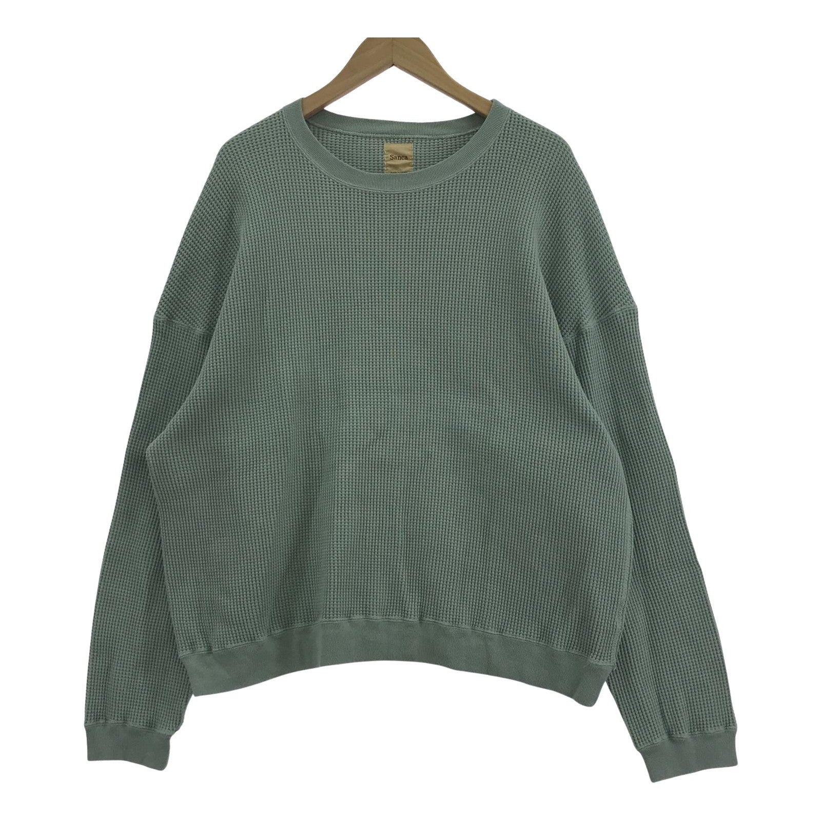 長袖Tシャツ IG WAFFLE CREW/2/オリーブ 2