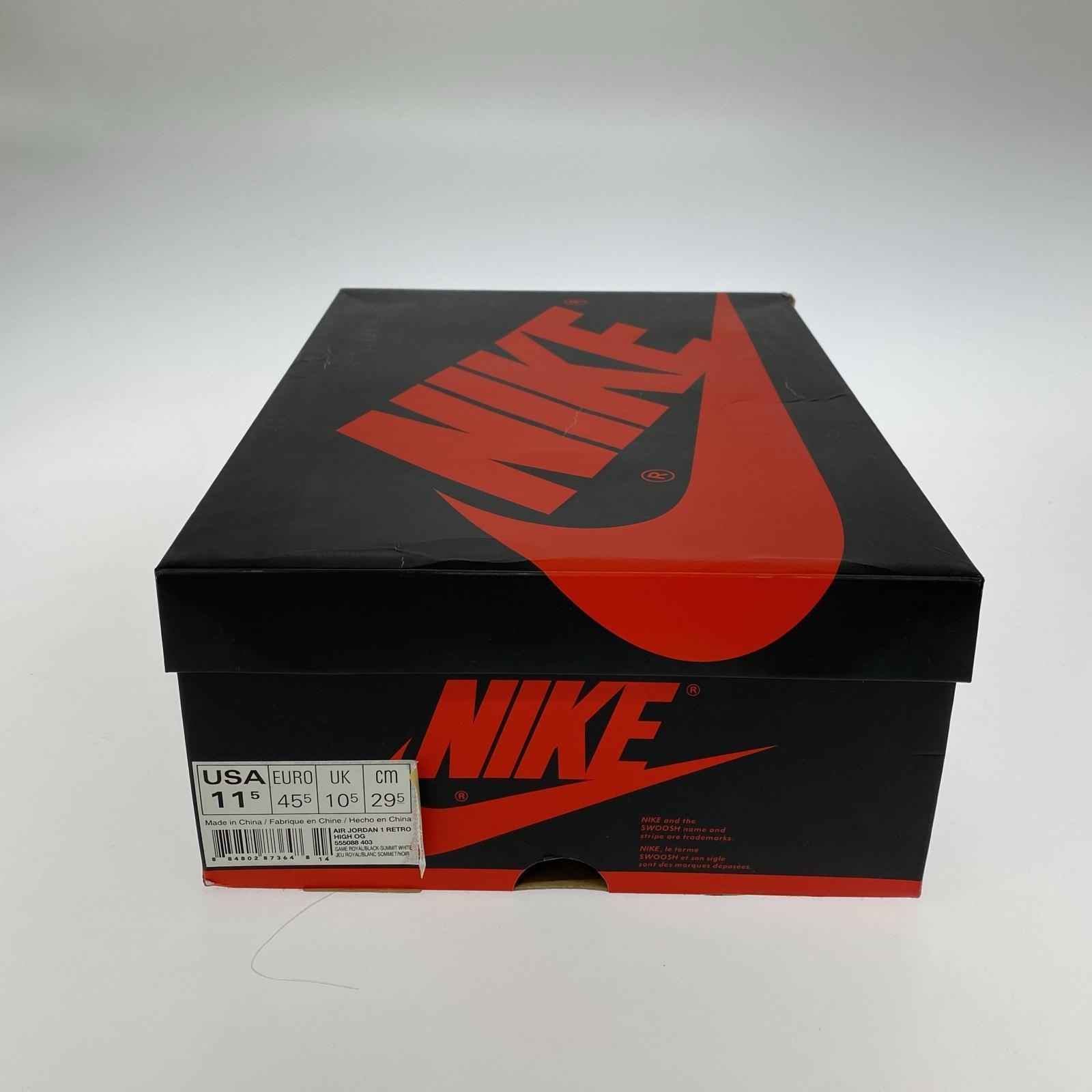 スニーカー AIR JORDAN 1 RETRO HI OG GAMEROYAL 29.5 29.5cm (US11 1/2 UK11 EU49)