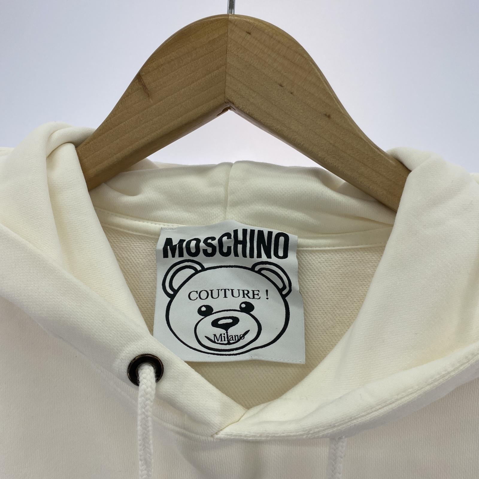 パーカー MOSCHINO パーカー ホワイト