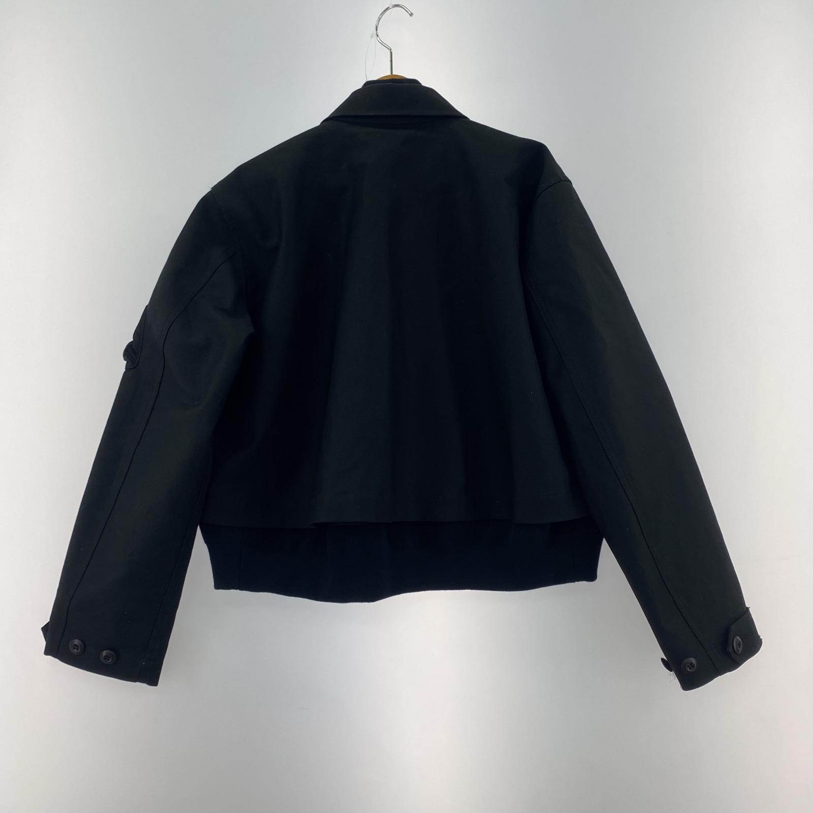 ブルゾン ×sacai Cotton Back Satin Nylon Twill 黒 ブラック