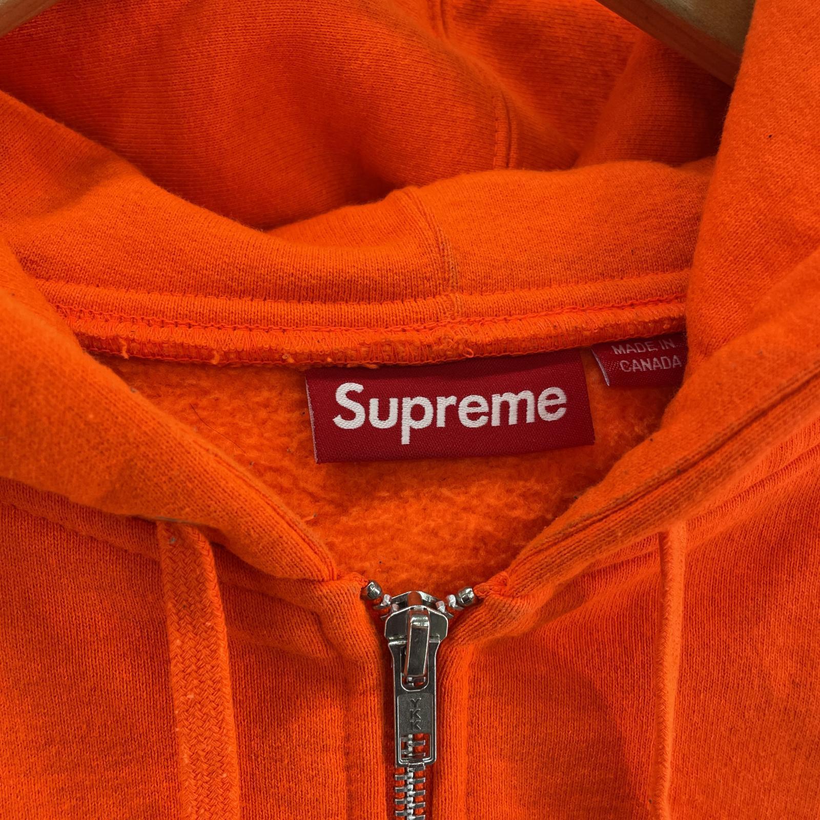 パーカー 24SS S Logo Zip Up Hooded Sweatshirt L オレンジ