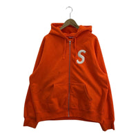 パーカー 24SS S Logo Zip Up Hooded Sweatshirt L オレンジ
