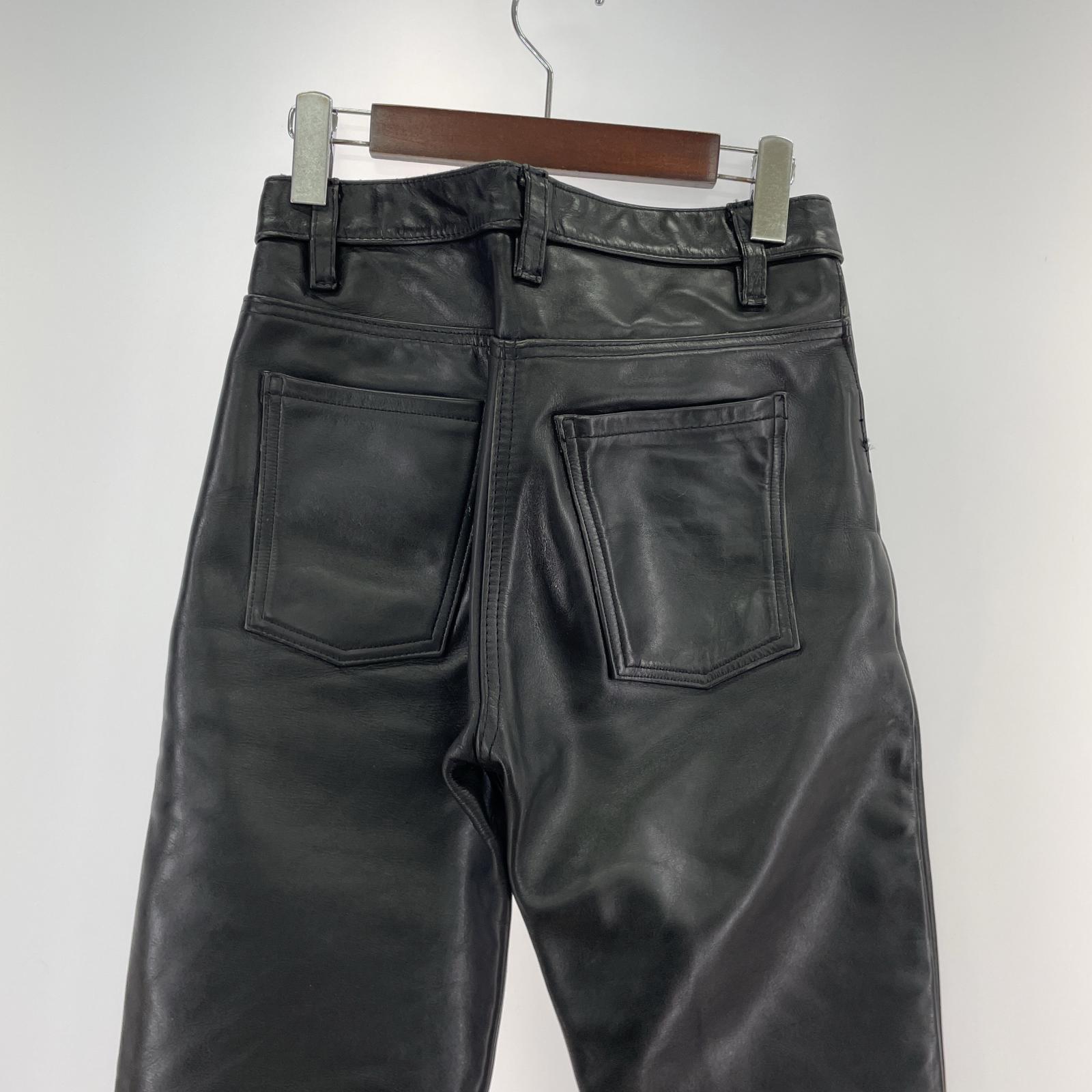 パンツ レザーパンツ/W29/BLK 29 ブラック