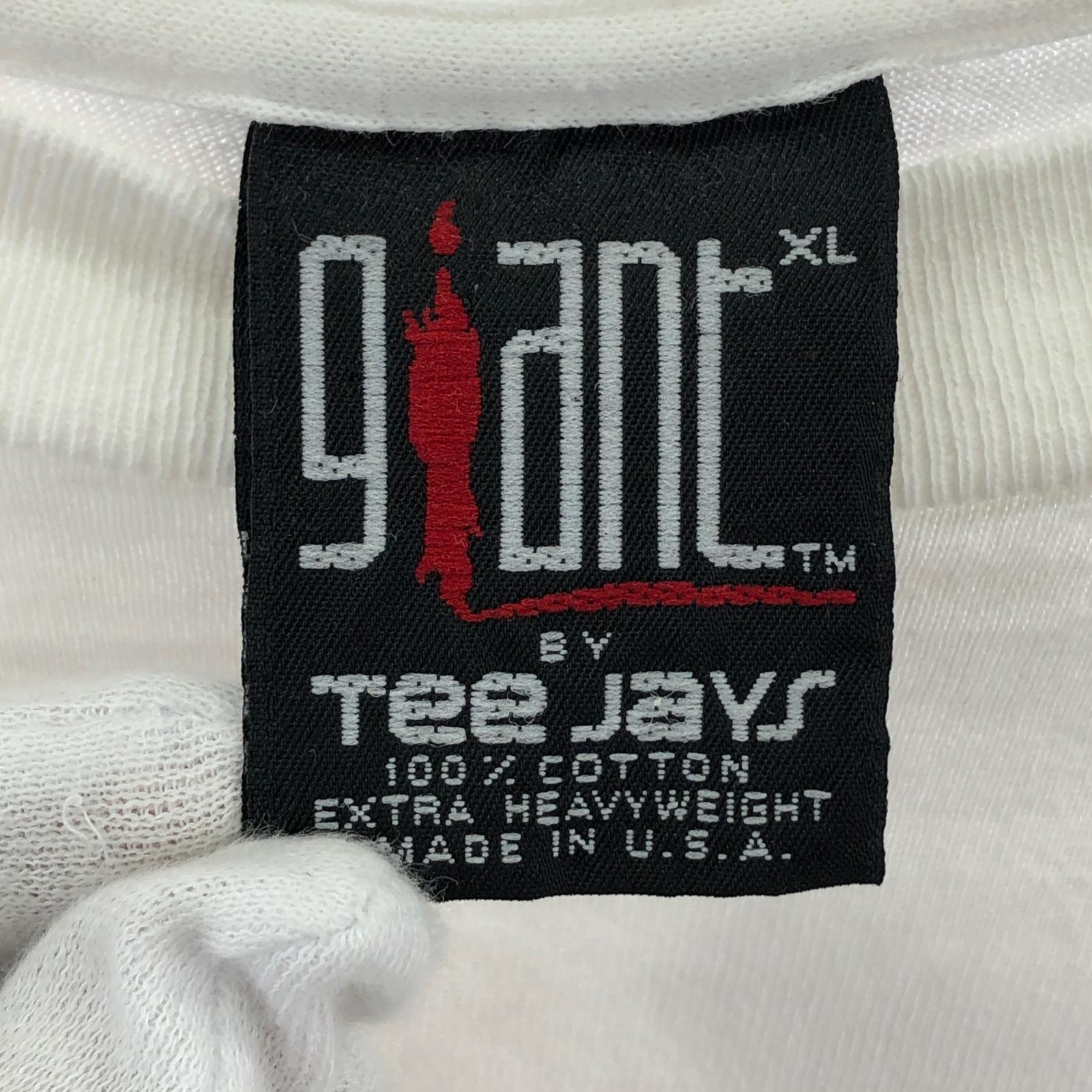 半袖Tシャツ giant by tee jays 1991年コピーライト ホワイト