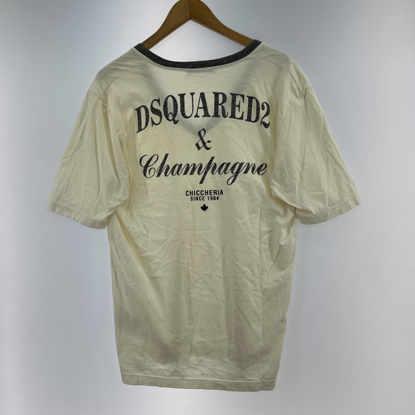 半袖Tシャツ Vネック SSカットソー 白 (S) S ホワイト