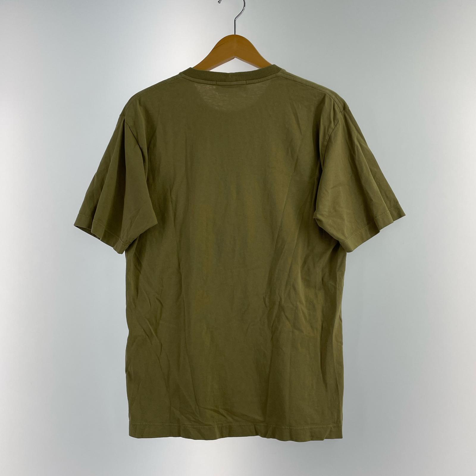 半袖Tシャツ Stitch Three logo embroidery カーキ (S) フリー