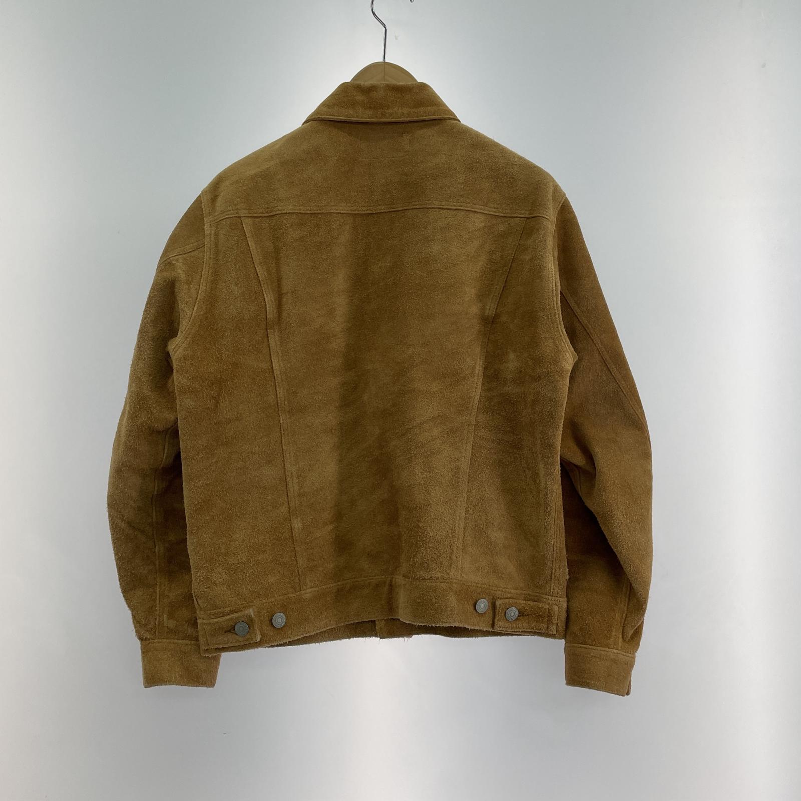 レザージャケット Suede Leather Jacket ブラウン S ブラウン