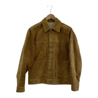 レザージャケット Suede Leather Jacket ブラウン S ブラウン