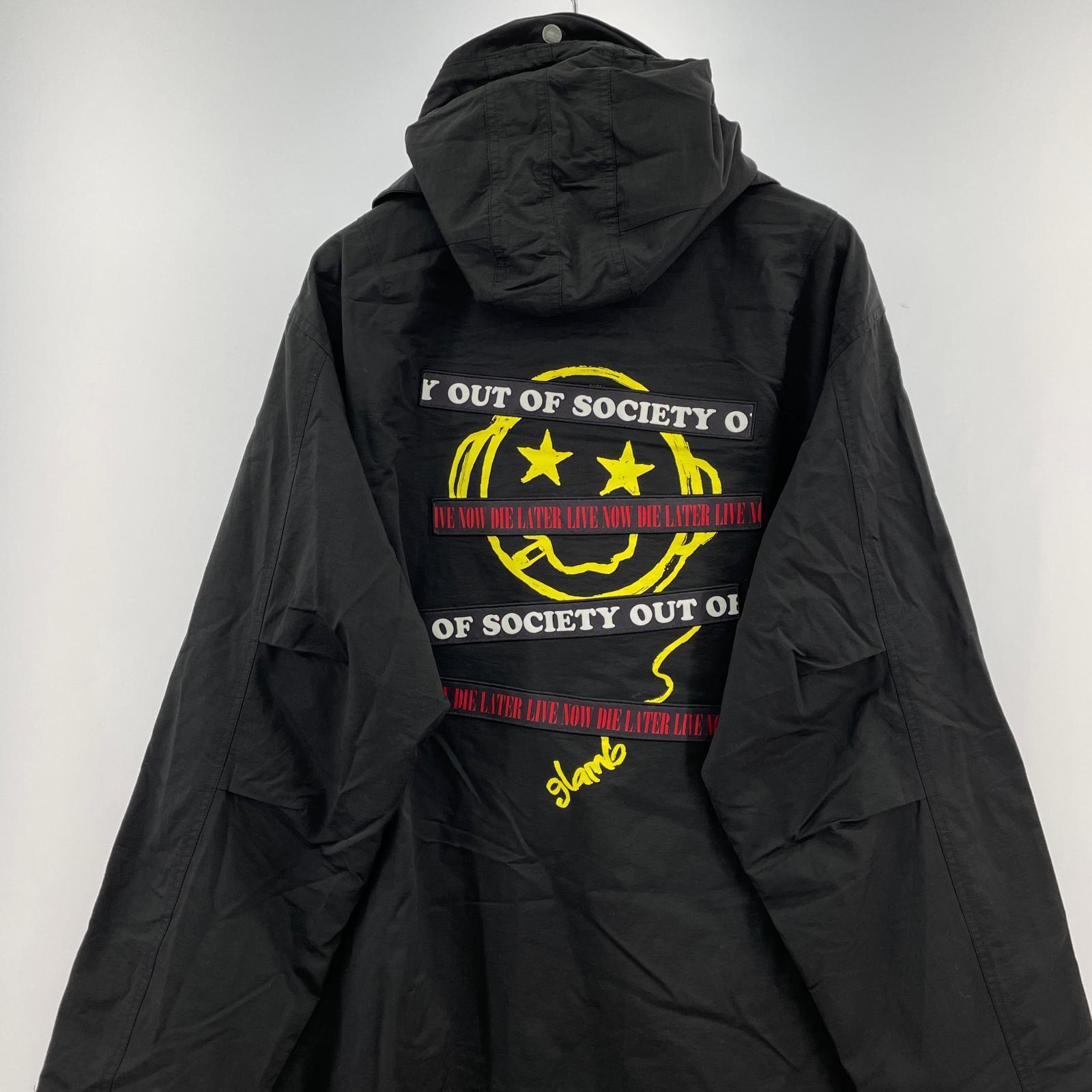 ミリタリージャケット Emblem High Neck Mods Coat (L) L ブラック