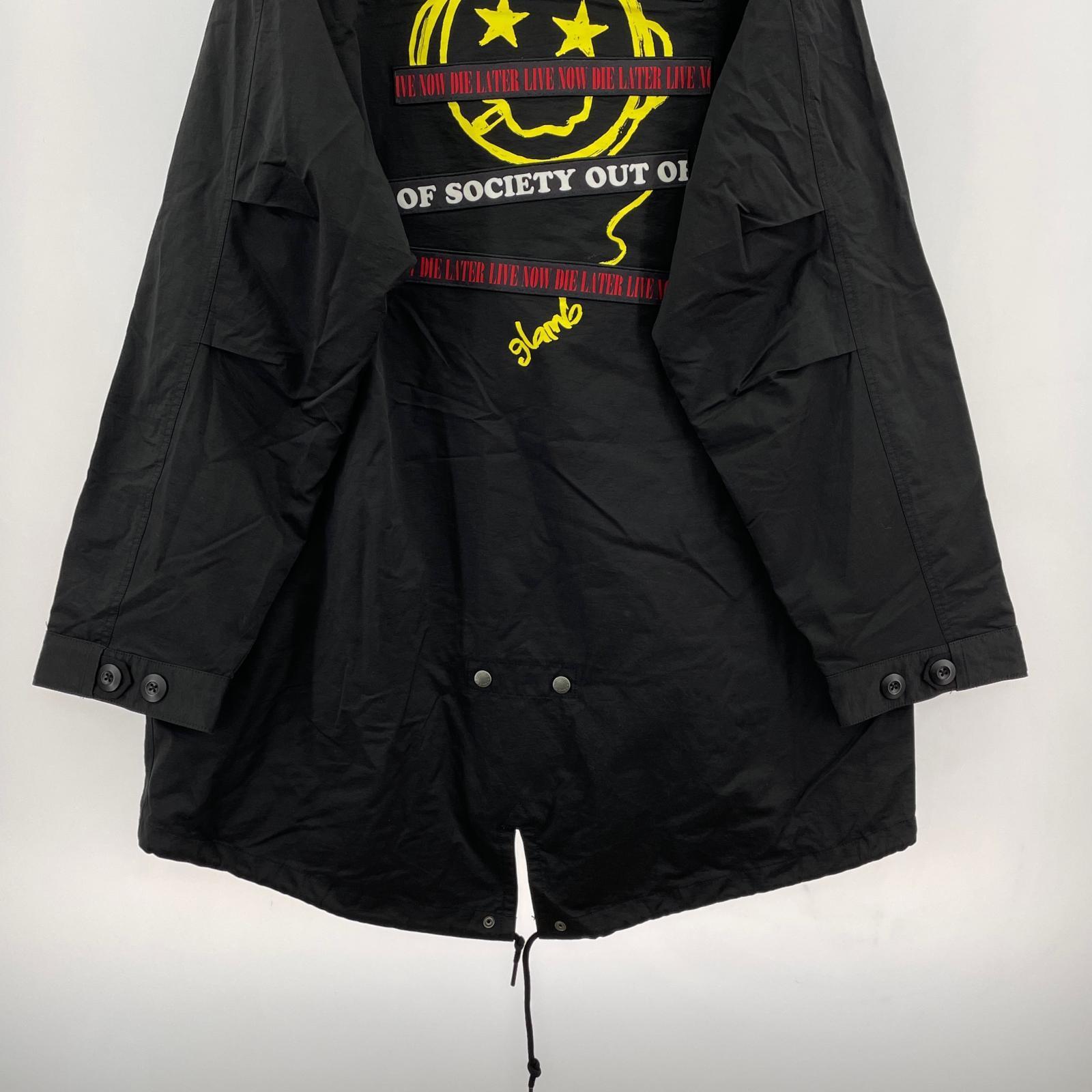 ミリタリージャケット Emblem High Neck Mods Coat (L) L ブラック