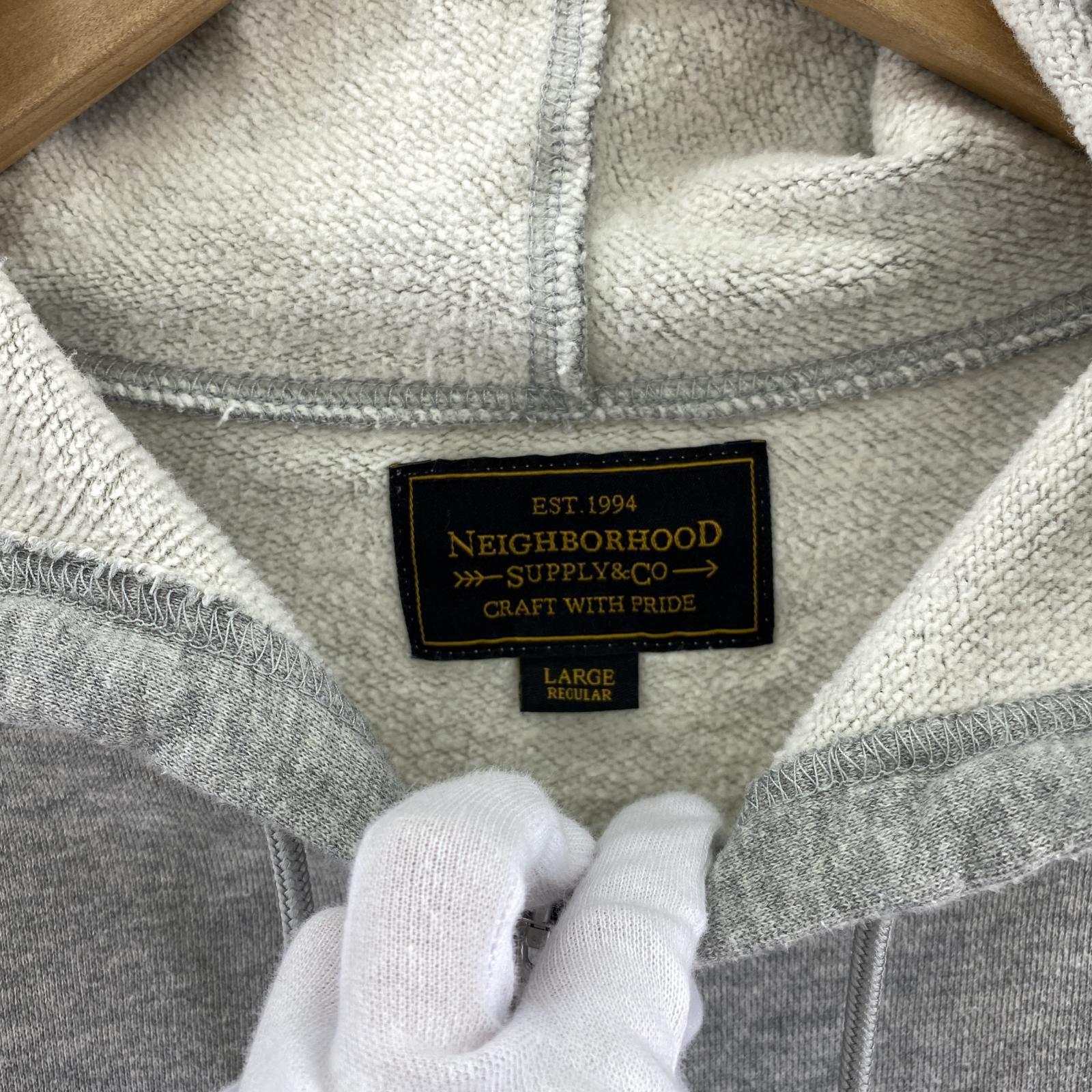 パーカー 15SS ロゴワッペン GRY L L グレー