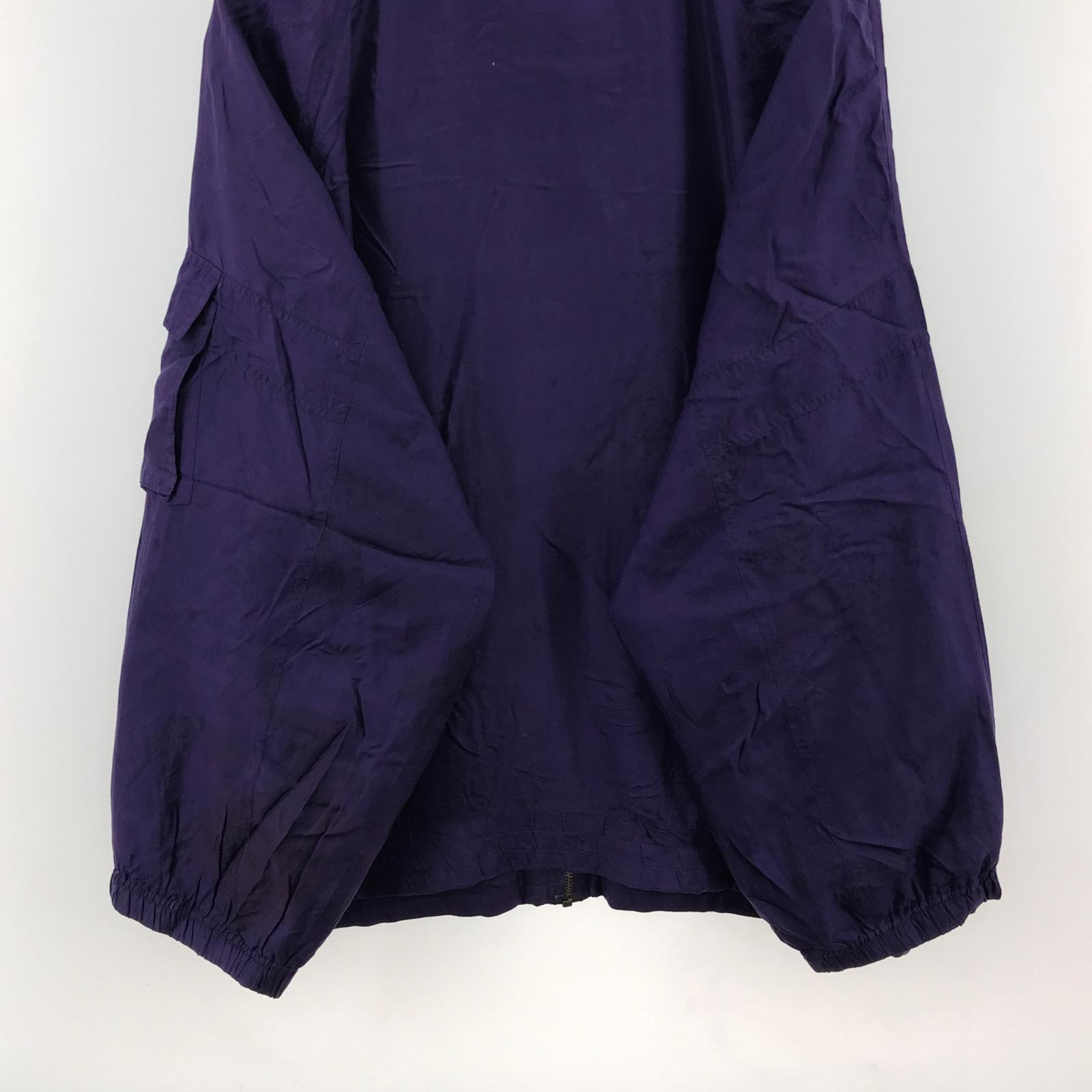 ジャケット EVR SILK/NYLON ZIP UP JACKET PURPLE L パープル