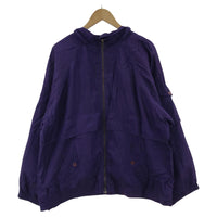 ジャケット EVR SILK/NYLON ZIP UP JACKET PURPLE L パープル