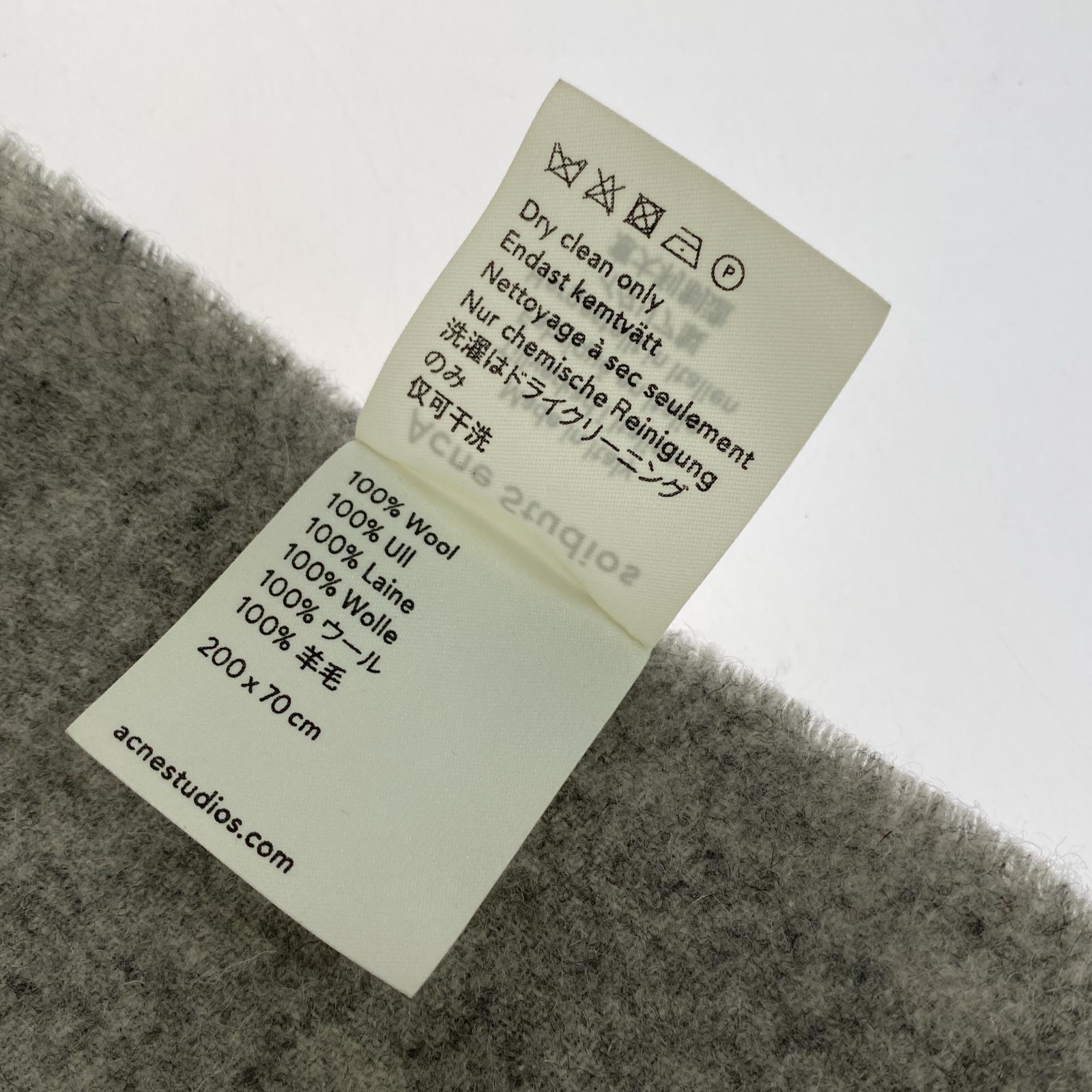 その他アクセサリー ウールマフラー GRY グレー