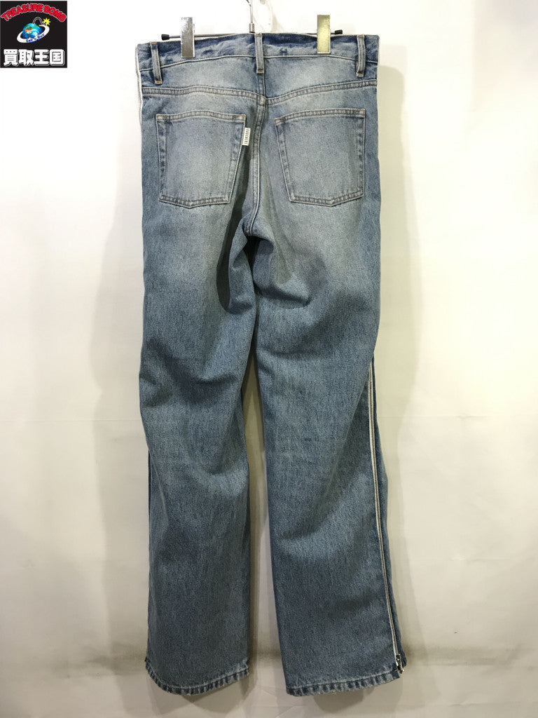デニムパンツ GAUCHERE 24SS side zip jeans W34
