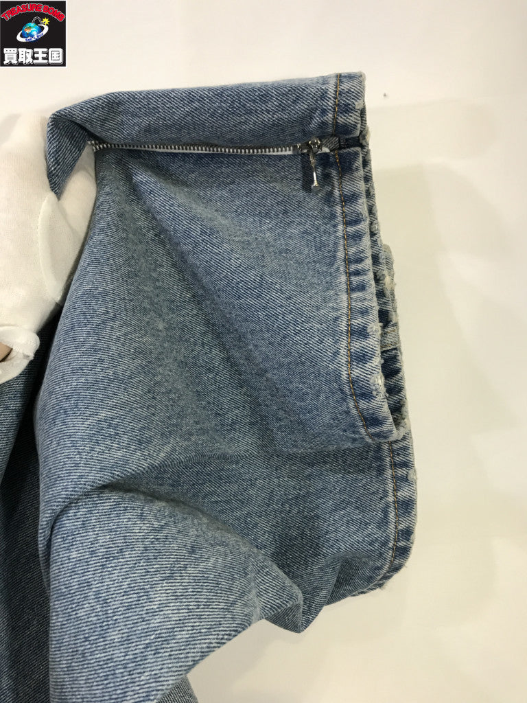 デニムパンツ GAUCHERE 24SS side zip jeans W34
