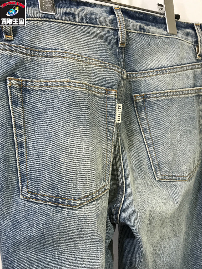 デニムパンツ GAUCHERE 24SS side zip jeans W34