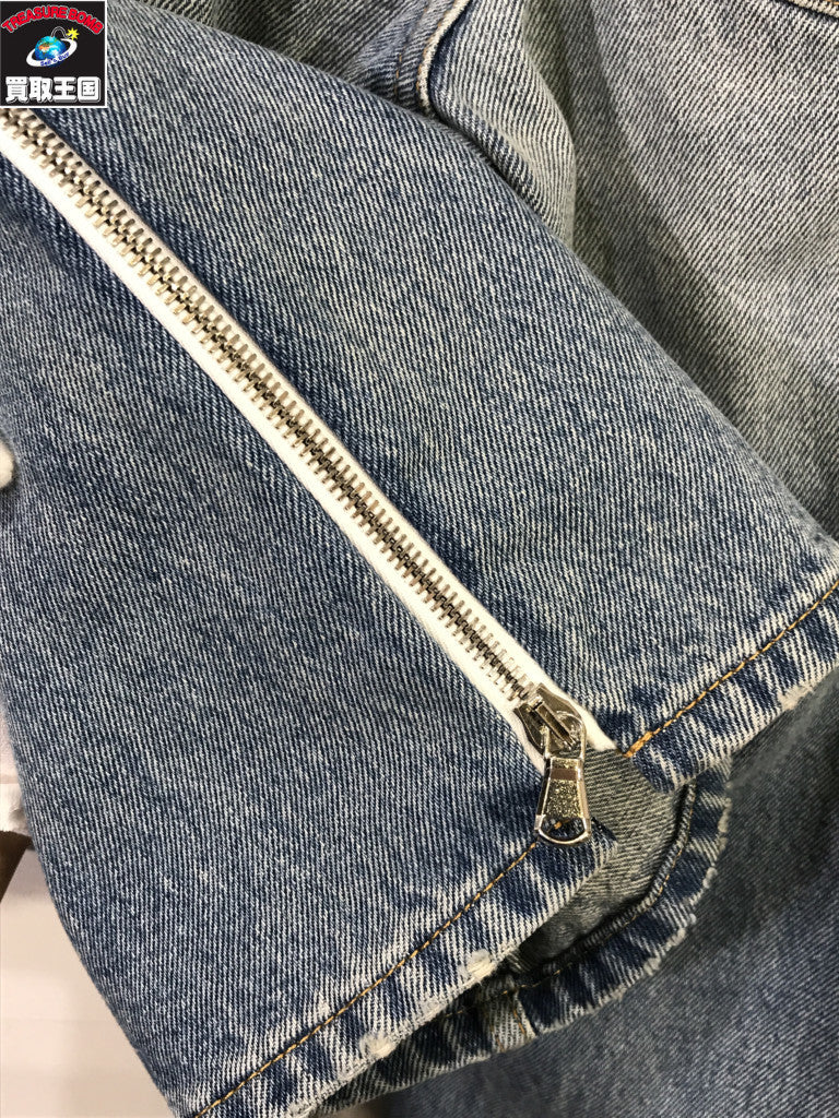 デニムパンツ GAUCHERE 24SS side zip jeans W34