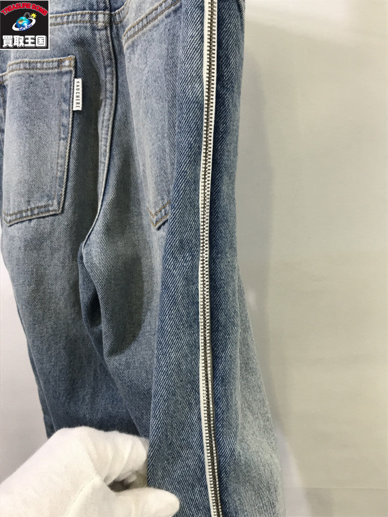 デニムパンツ GAUCHERE 24SS side zip jeans W34