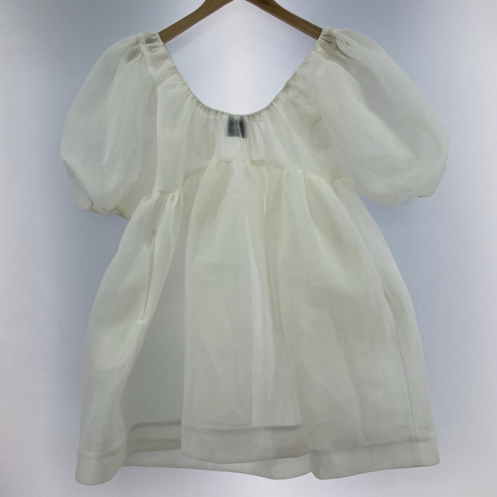 ワンピース HerPraha Flare puffy dress ホワイト