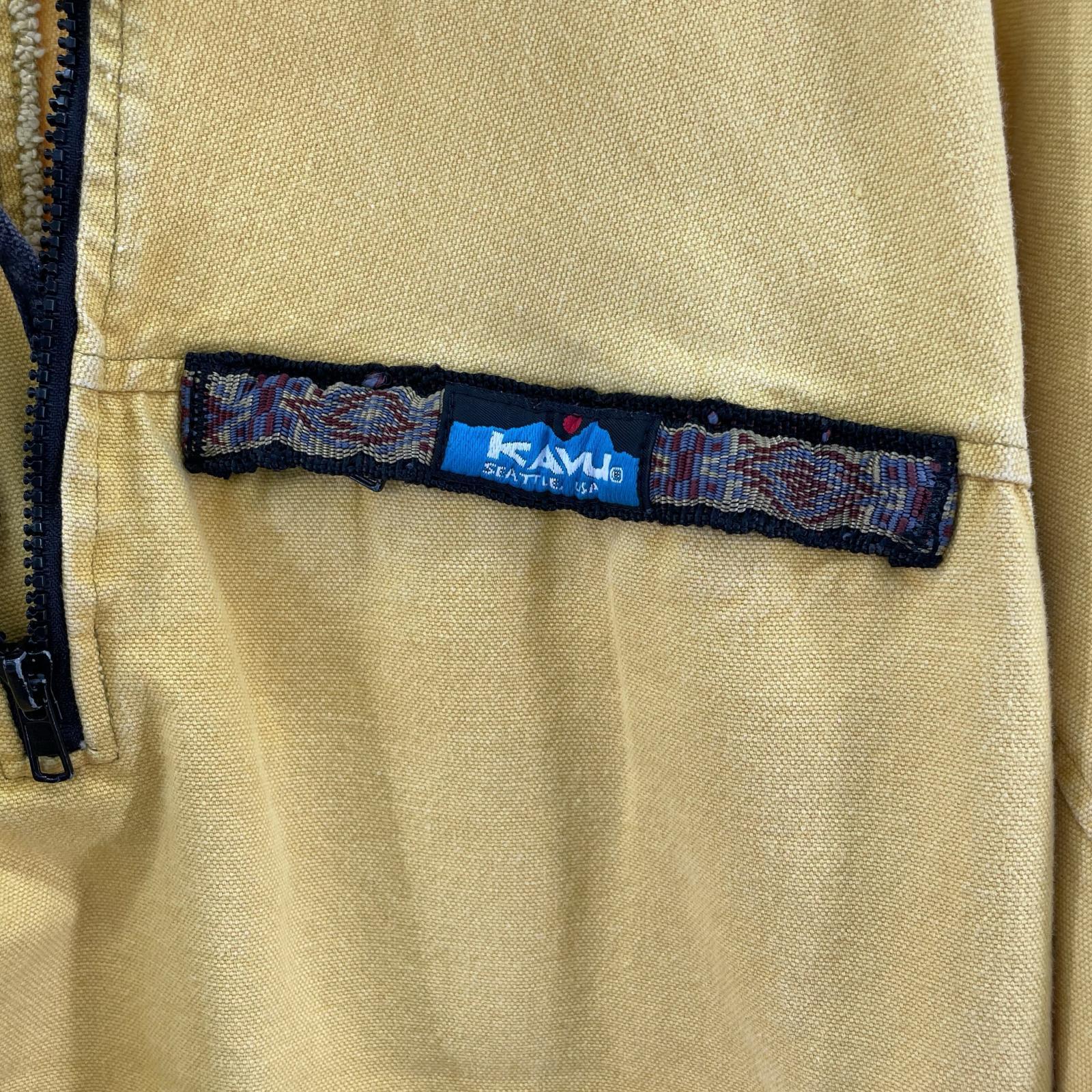 ジャケット KAVU ハーフジップ コットンジャケット M イエロー M イエロー