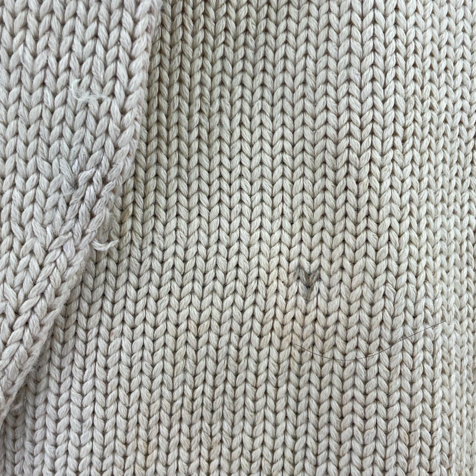 カーディガン 40-50s shawl collar lettered cardigan ベージュ