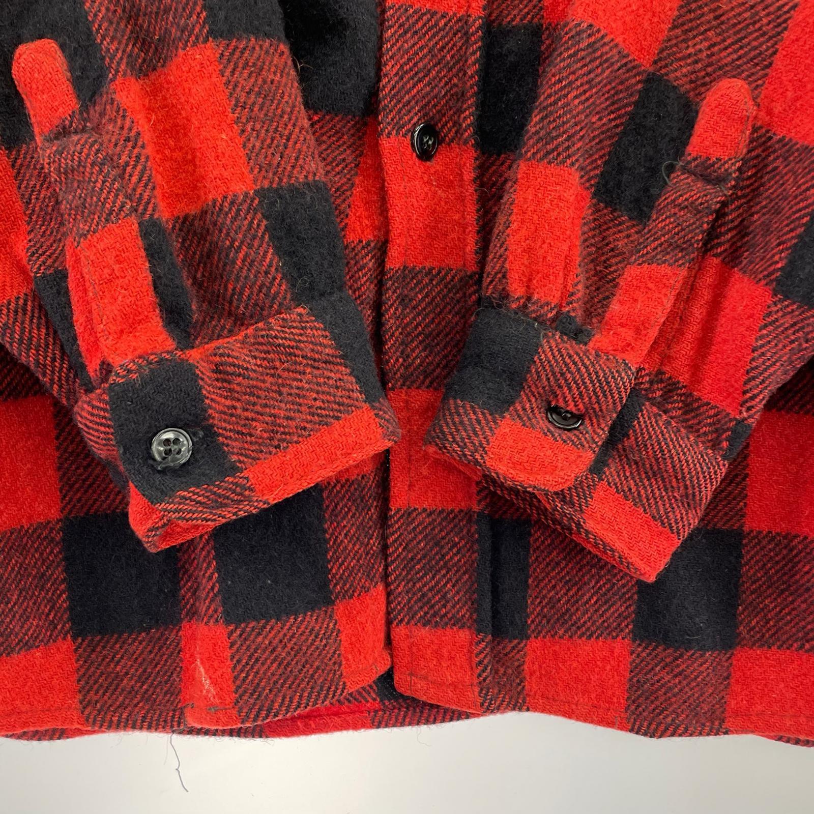 長袖シャツ 50s WINTERKING wool check shirt