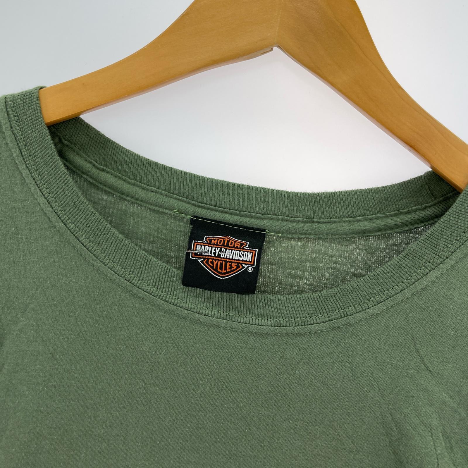 半袖Tシャツ 両面プリントTee グリーン