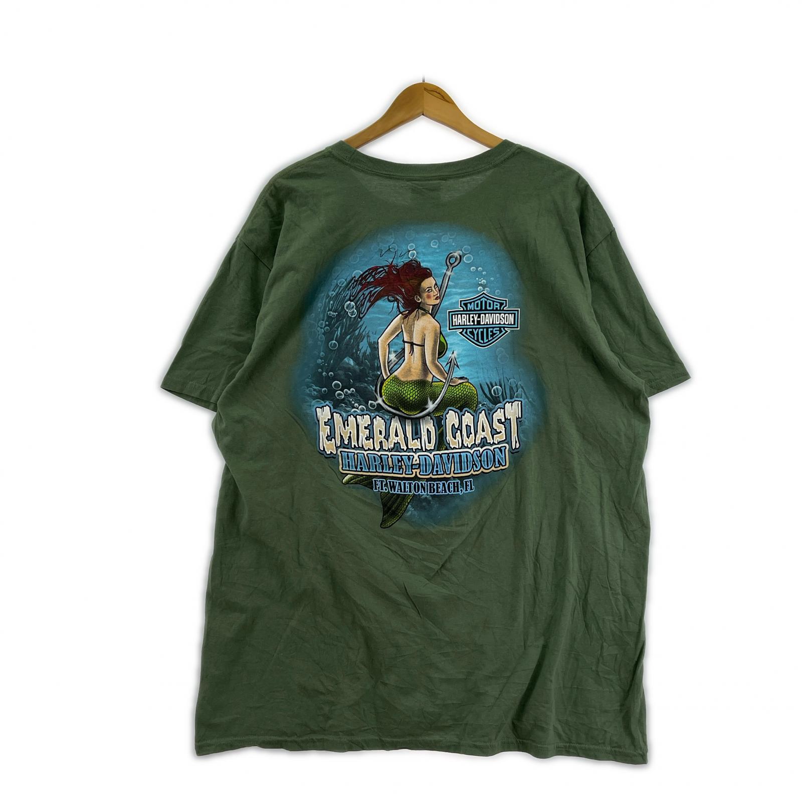 半袖Tシャツ 両面プリントTee グリーン