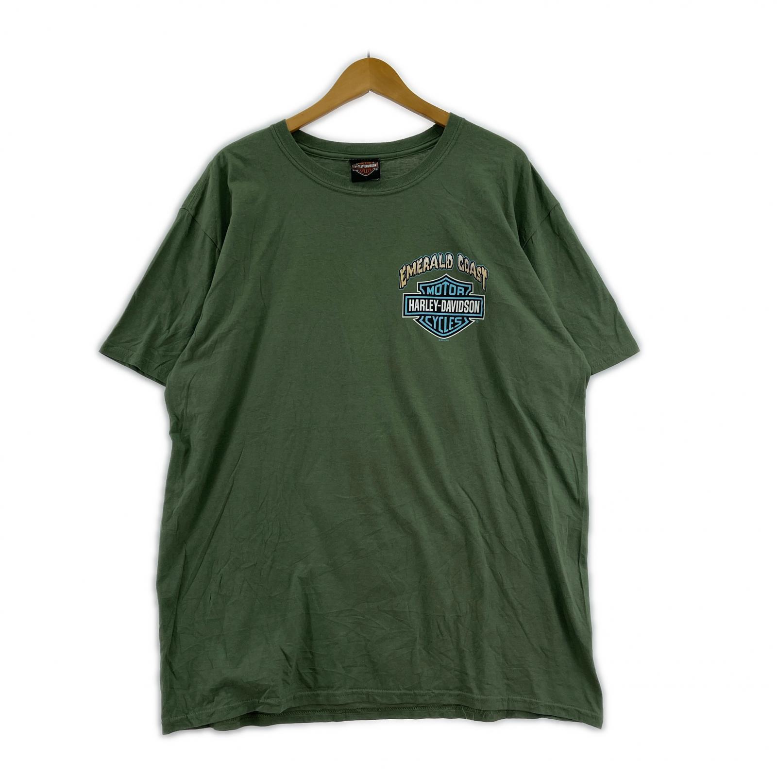 半袖Tシャツ 両面プリントTee グリーン
