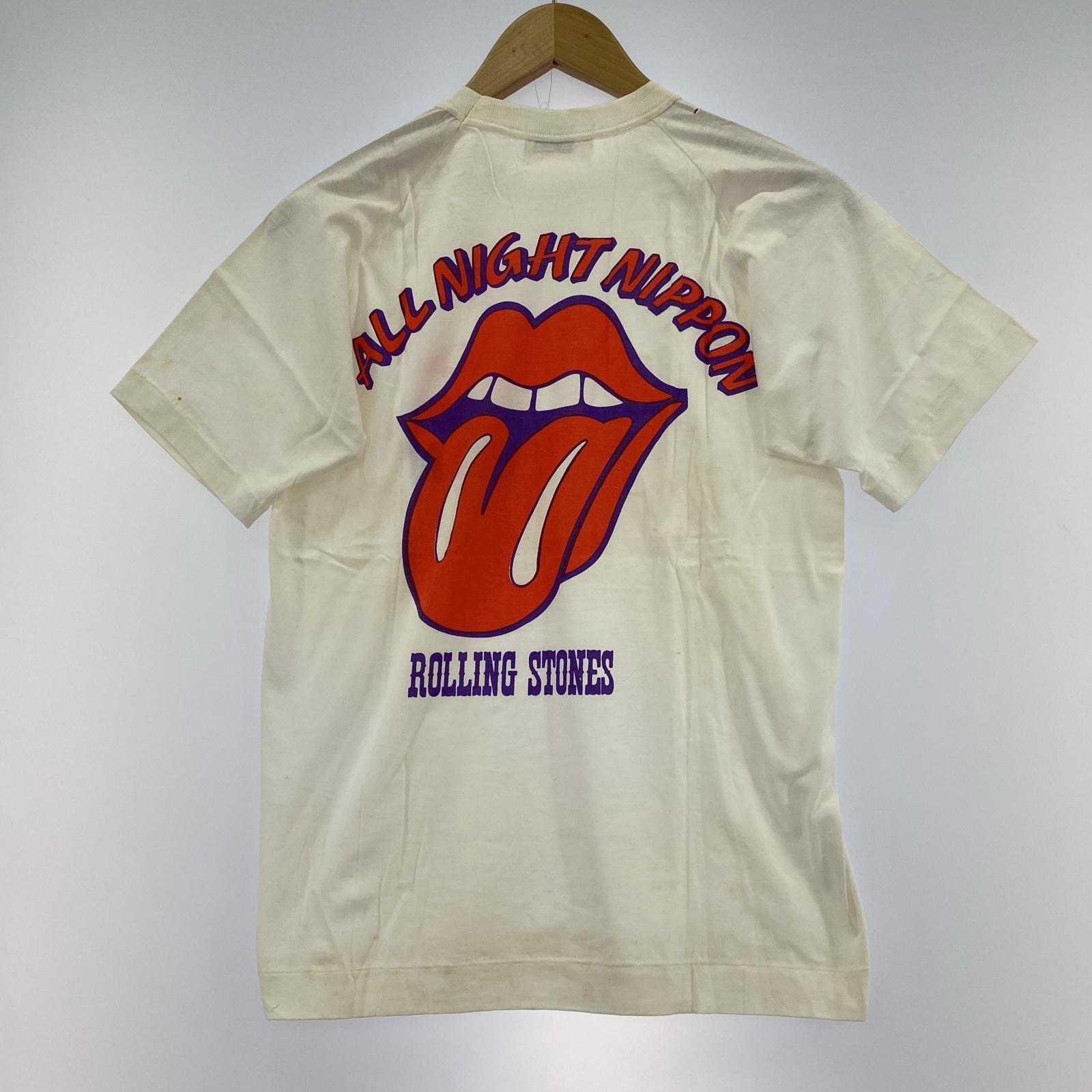 半袖Tシャツ 70s ROLLING STONESツアーTee バンドT (M) M ホワイト