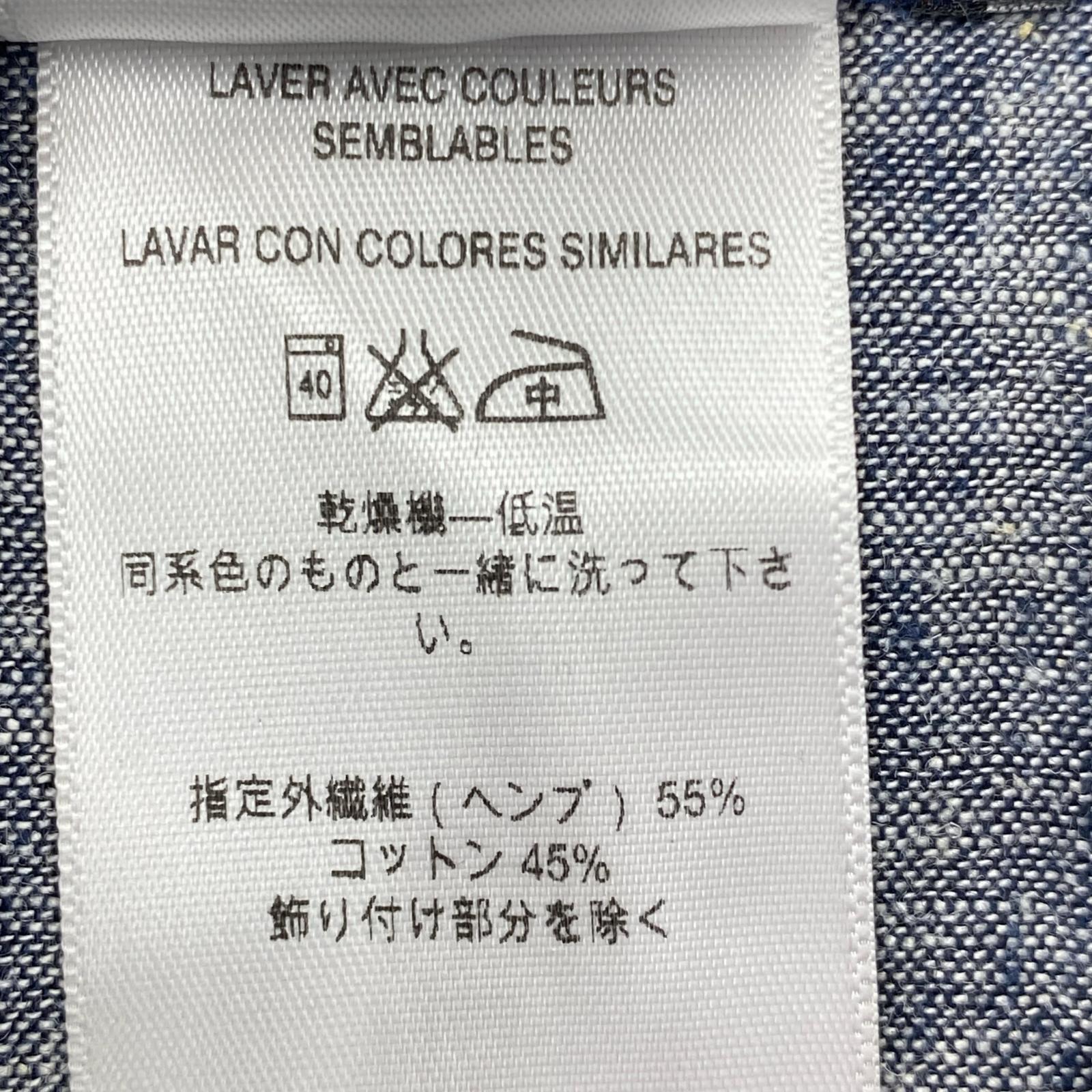 ポロシャツ ヘンプ混 灰(S) S グレー