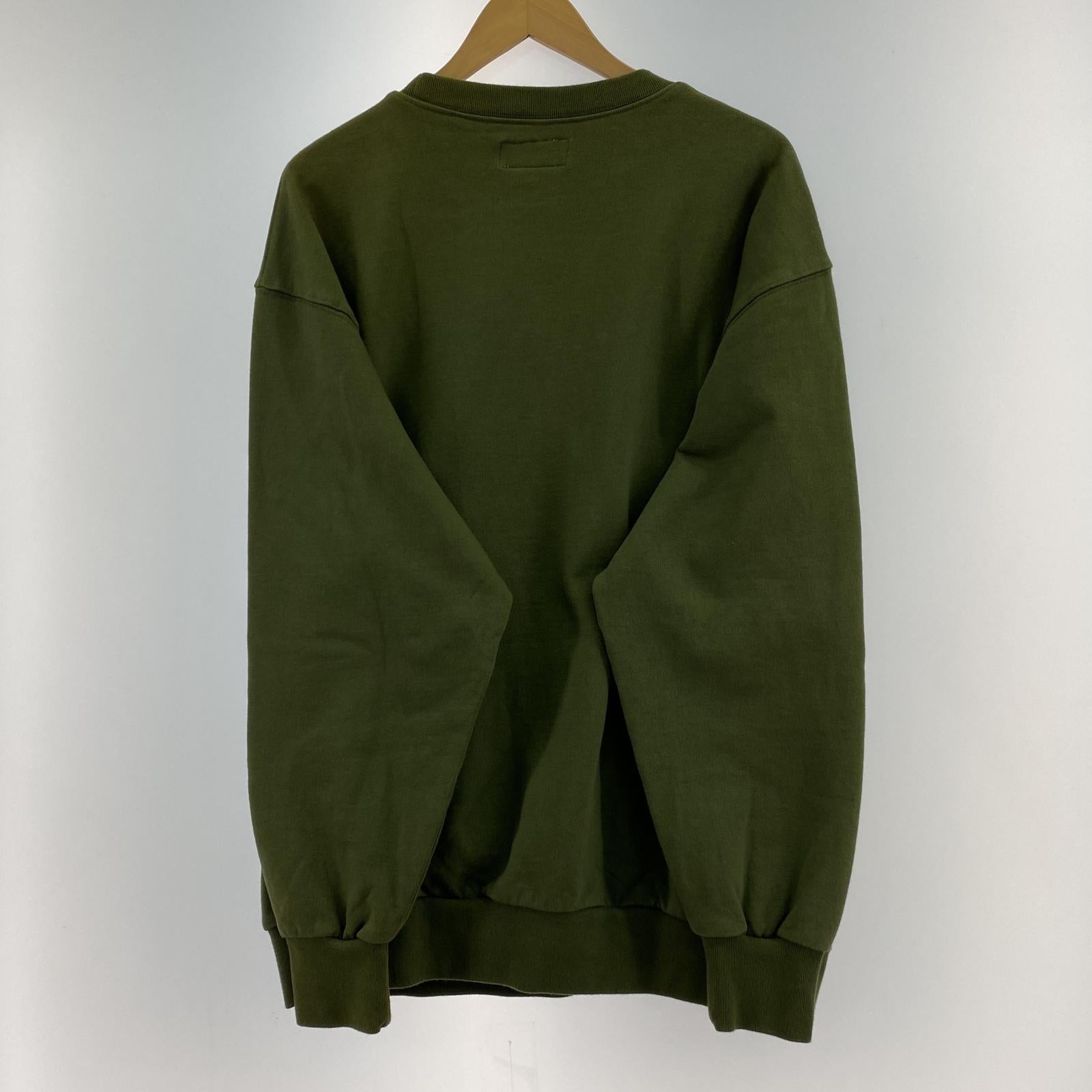 スウェット Acy GARMENT DYE CREW NECK SWEAT 2 カーキ
