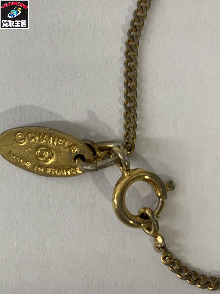 CHANEL ココマーク ラインストーン ネックレス