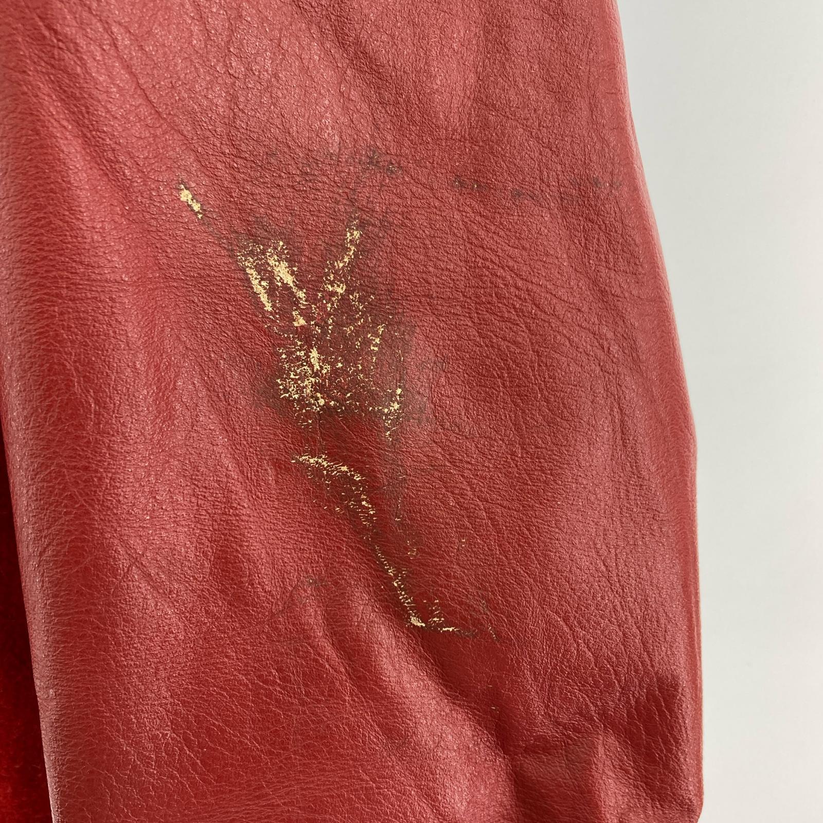 ブルゾン A BEAR FOR WEAR ウールスタジャン (L) RED レッド